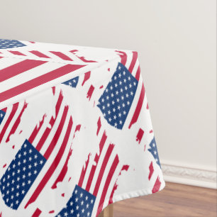 USA AMERICA FLAG Patriotic Tischdecke