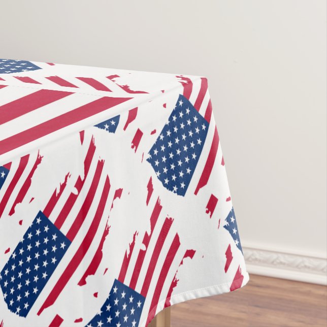 USA AMERICA FLAG Patriotic Tischdecke (Beispiel)