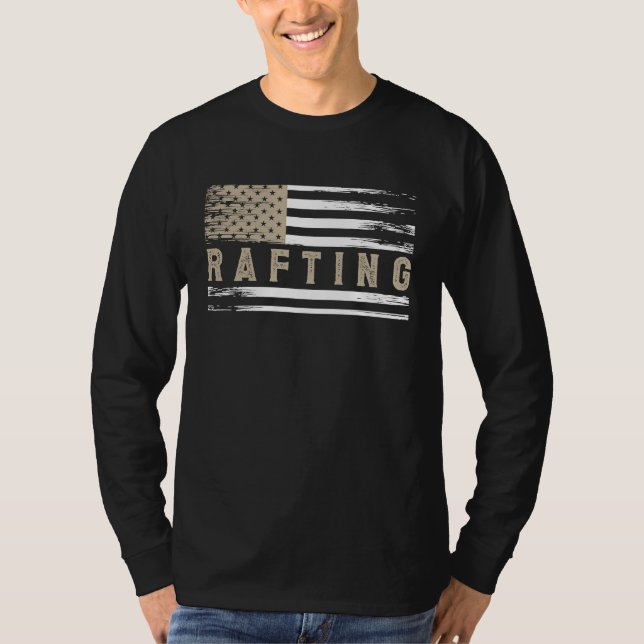 USA America Flag Rafting River Rafter T-Shirt (Vorderseite)