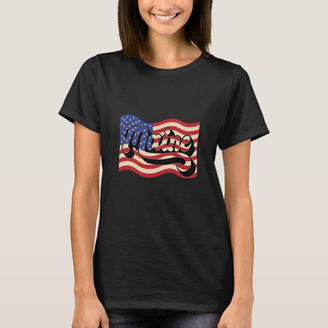 USA America Maine T-Shirt (Vorderseite)