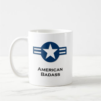 USA American Badass Blue Kaffeetasse
