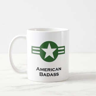 USA American Badass Green Kaffeetasse