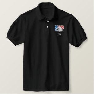USA American Bald Eagle Polo Shirt