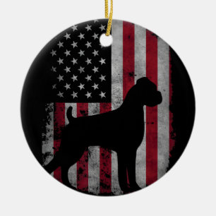 USA American Boxer Dog Animal Dog Breeder Puppy Tr Keramik Ornament