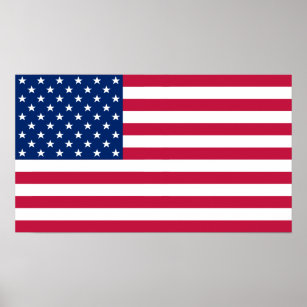 USA American Flag Accueil Bureau Décor S Poster