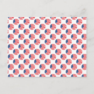 USA American Flag Amerikanische Unabhängigkeitstag Postkarte