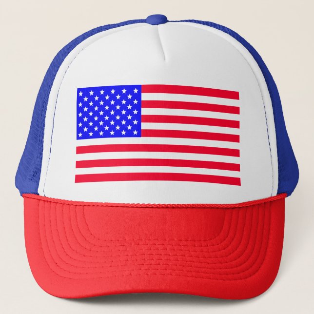USA American Flag Art Truckerkappe (Vorderseite)