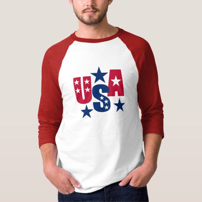 USA American Flag Colors T-Shirt (Vorderseite)