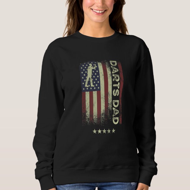 USA American Flag  Darts Dad  1 Sweatshirt (Vorderseite)