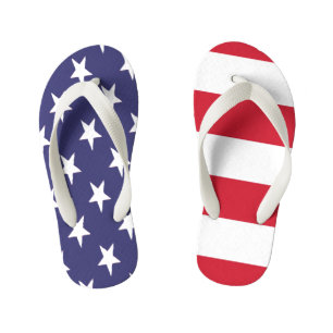 USA American Flag Duo Kinderbadesandalen