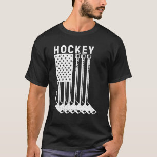 USA American Flag Ice Hockey Apparel 4th July P T-Shirt