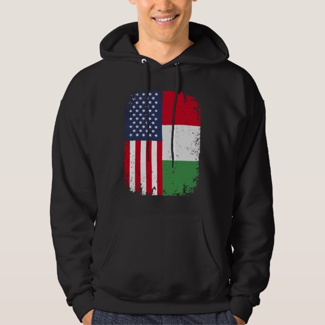 USA American Flag Italien Hoodie (Vorderseite)