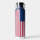USA American Flag Patriotic Personalisiert Monogra Trinkflasche (Back)