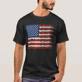 USA American Flag Shield Patriotic  T-Shirt