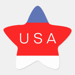 USA American Flag Star Design Stern-Aufkleber