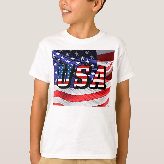 USA - American Flag T - Shirt (Vorderseite)
