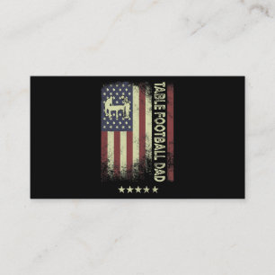 USA American Flag Table Football Vater Visitenkarte