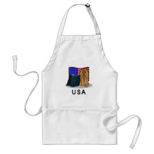 USA American Flag Yorkshire Terrier (Yorkie) Dog Schürze