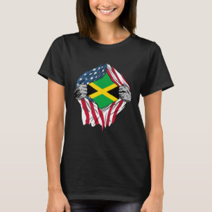USA American Grown Jamaican Roots T-Shirt