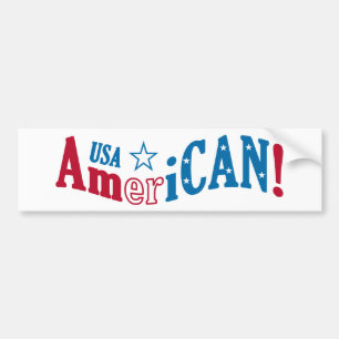USA AmeriCAN! kundenspezifischer Autoaufkleber