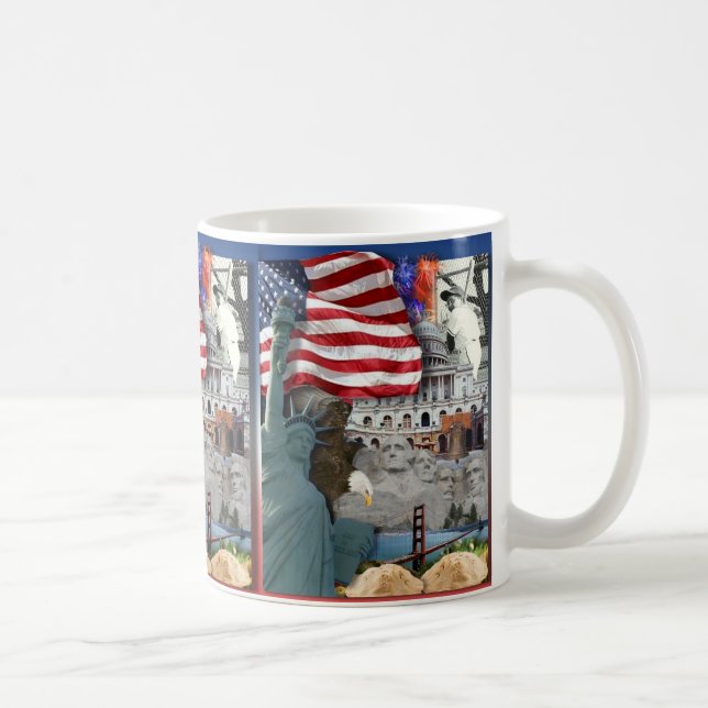USA American Symbols Kaffeetasse (Rechts)