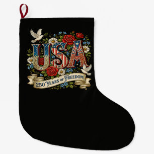USA Amerika 1776-2026 250 Jahre Freiheit Großer Weihnachtsstrumpf