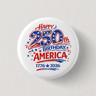 USA Amerika 250. Jubiläums-Patriotischer Button