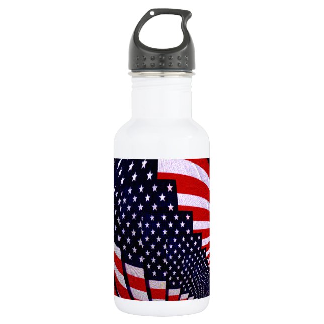 USA, Amerika, Liebe_ Trinkflasche (Vorderseite)