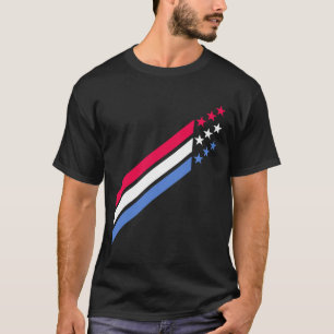 Usa Amerikanisch Patriotisch Rot Weiß Blau Sterne T-Shirt