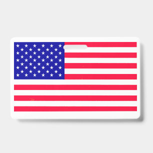 USA Amerikanisch US Flagge Horizontal Abzeichen Ausweis