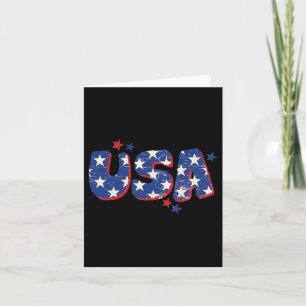 Usa Amerikanische Flagge 4. Juli Männer Frauen Kin Karte