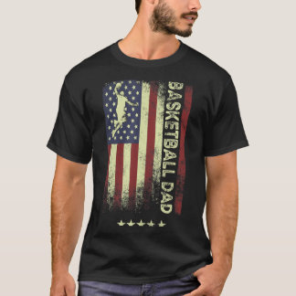 Usa amerikanische Flagge Basketball Dad 1 T-Shirt