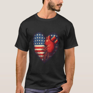 Usa Amerikanische Flagge Er 4. Juli T-Shirt