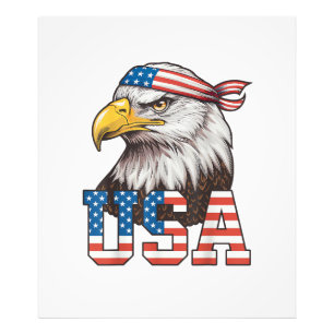 USA Amerikanische Flagge Männer Frauen Kinder Weiß Fotodruck