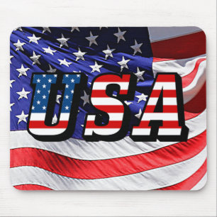 USA - Amerikanische Flagge Mousepad