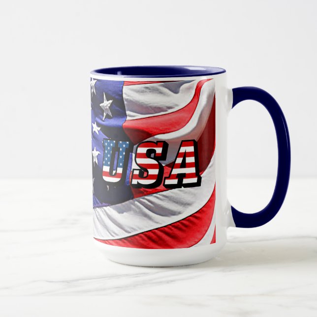 USA - Amerikanische Flagge Tasse (Rechts)
