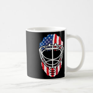Usa Amerikanische Flagge Vintage Hockey Torwartmas Kaffeetasse