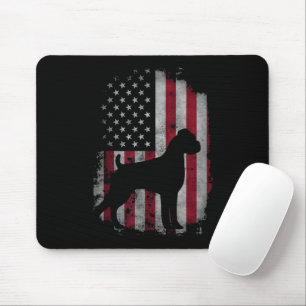 USA Amerikanischer Boxer Hund Tier Hundezüchter We Mousepad