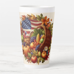 USA/Amerikanischer/Truthahnkranz zum Erntedankfest Milchtasse