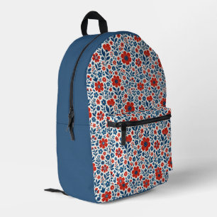 USA/amerikanisches Blumenmuster Bedruckter Rucksack