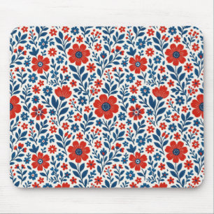 USA/amerikanisches Blumenmuster Mousepad