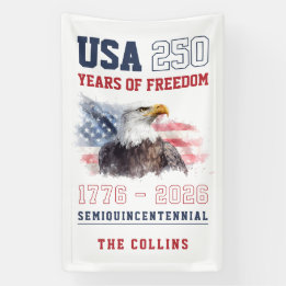 USA Amerikas 250. Jubiläum 4. Juli Party Banner