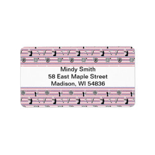 USA Archery Silhouette Pattern Adressaufkleber