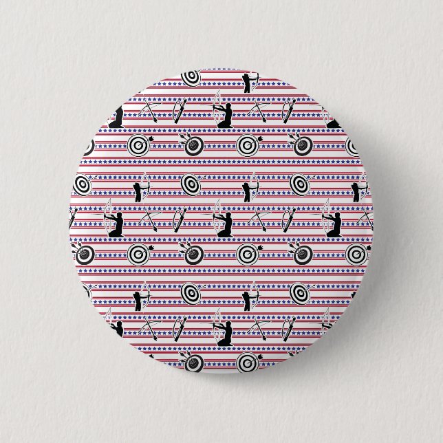 USA Archery Silhouette Pattern Button (Vorderseite)
