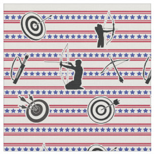 USA Archery Silhouette Pattern Stoff