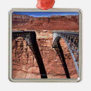 USA, Arizona, Ansicht der Navajo-Brücke in Ornament Aus Metall