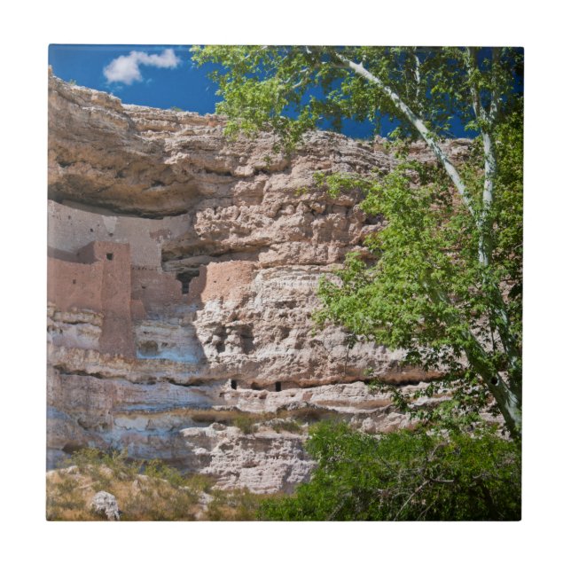USA, Arizona. Burg Montezuma, Die Ruinen Fliese (Vorderseite)