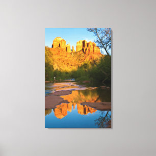USA, Arizona. Cathedral Rock bei Sonnenuntergang Leinwanddruck
