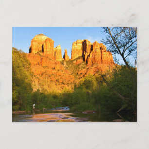 USA, Arizona. Cathedral Rock bei Sonnenuntergang Postkarte