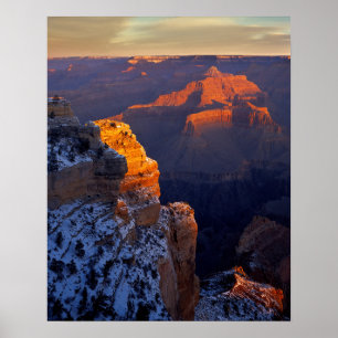 USA, Arizona, Grand Canyon National Park, Winter Poster